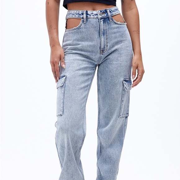 Cut out playboy, bunny jeans - Picture 2 of 6